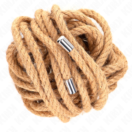 KINK - CORDA DI CANAPA CON TESTA IN METALLO 5 METRI - KINK ROPE ARTS - Corde e Nastri | erosidea.com