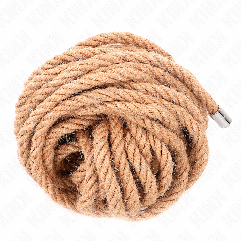 KINK - CORDA DI CANAPA CON TESTA IN METALLO 10 METRI - KINK ROPE ARTS - Corde e Nastri | erosidea.com