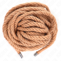 KINK - CORDA DI CANAPA CON TESTA IN METALLO 10 METRI - KINK ROPE ARTS - Corde e Nastri | erosidea.com