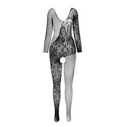 PASSION - BS 107 BODYSTOCKING BIANCO TAGLIA UNICA - PASSION WOMAN BODYSTOCKINGS - Donna Bodystocking e Catsuit | erosidea.com