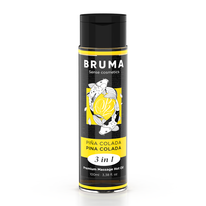 BRUMA - OLIO DA MASSAGGIO PREMIUM EFFETTO CALORE SAPORE PINA COLADA 3 IN 1 - 100 ML - BRUMA - Coadiuvanti Massaggi | erosidea.com