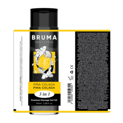 BRUMA - OLIO DA MASSAGGIO PREMIUM EFFETTO CALORE SAPORE PINA COLADA 3 IN 1 - 100 ML - BRUMA - Coadiuvanti Massaggi | erosidea.com