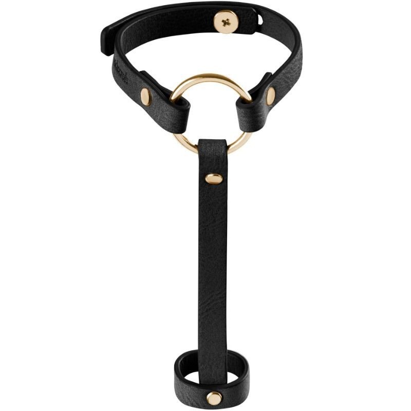 BIJOUX - INDISCRETS BRACCIALE MAZE/IMBRAGATURA A MANO NERO - BIJOUX MAZE - Donna BDSM | erosidea.com