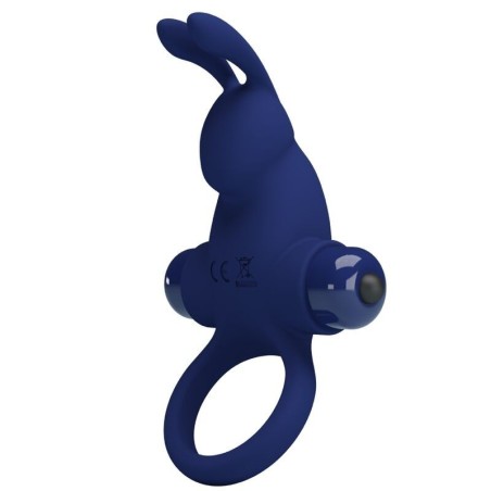 JIRO ANELLO RABBIT CON VIBRAZIONE BLU - PRETTY LOVE MALE - Vibratori Rabbit | erosidea.com