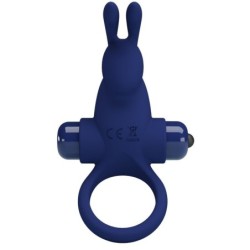 JIRO ANELLO RABBIT CON VIBRAZIONE BLU - PRETTY LOVE MALE - Vibratori Rabbit | erosidea.com