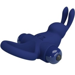 JIRO ANELLO RABBIT CON VIBRAZIONE BLU - PRETTY LOVE MALE - Vibratori Rabbit | erosidea.com