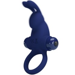 JIRO ANELLO RABBIT CON VIBRAZIONE BLU - PRETTY LOVE MALE - Vibratori Rabbit | erosidea.com