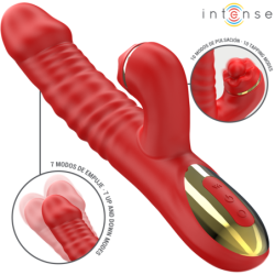 VIBRATORE RABBIT THALIA MULTIFUNZIONE ROSSO - INTENSE FUN - Promozioni Erosidea | erosidea.com