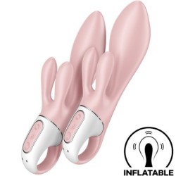 VIBRATORE AIR PUMP BUNNY 3 GONFIABILE CONIGLIO ROSA - SATISFYER VIBRATOR - Vibratori | erosidea.com