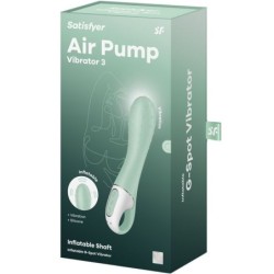 AIR PUMP VIBRATOR 3 PUNTO G GONFIABILE MENTA - SATISFYER VIBRATOR - Vibratori | erosidea.com