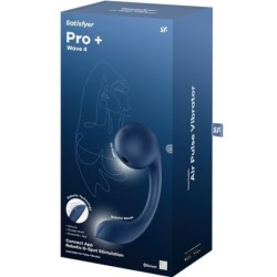 PRO+ WAVE 4 STIMOLATORE PUNTO G E AIR PULSE APP GRATUITA BLU SCURO - SATISFYER AIR PULSE - Vibratori G-Spot | erosidea.com