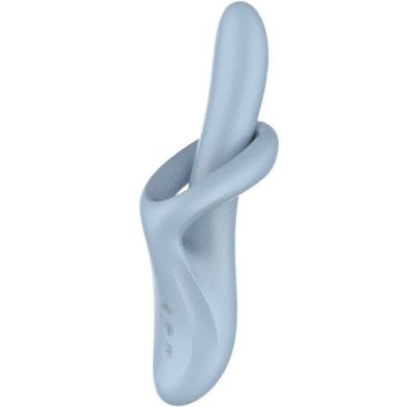 VIBRATORE HEAT FLEX 4 EFFETTO CALORE 12 VIBRAZIONI BLU - SATISFYER VIBRATOR - Vibratori | erosidea.com