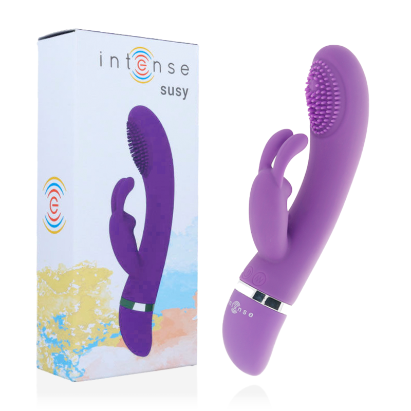 VIBRATORE INTENSE OSCILLANTE IN SILICONE RABBIT LILLA SUSY - INTENSE - Vibratori Rabbit | erosidea.com