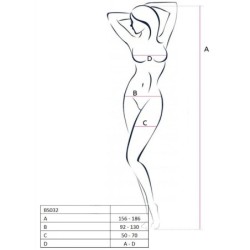 PASSION - DONNA BS032 BODYSTOCKING NERO TAGLIA UNICA - PASSION WOMAN - Donna Bodystocking e Catsuit | erosidea.com