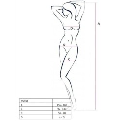 PASSION - DONNA BS038 BODYSTOCKING NERO TAGLIA UNICA - PASSION WOMAN - Donna Bodystocking e Catsuit | erosidea.com